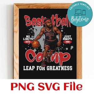 Basketball Camp Customer Request PNG file template