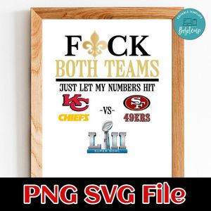 Hoth teams JUST LET MY NUMBERS HIT Customer Request PNG file template