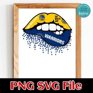 Lips Golden State Warriors PNG file template