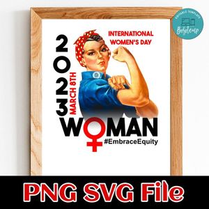 Women’s Day 2023 PNG SVG file template