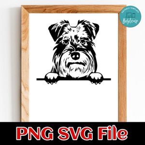 Schnauzer PNG SVG file template