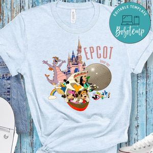 Epcot 1982 Mickey And Friends Vintage PNG file template