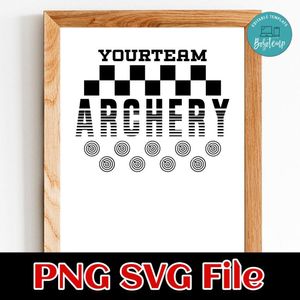 Archery Team Banner SVG design template