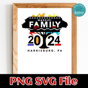 WAZZUP Family Reunion Customer Request PNG file template