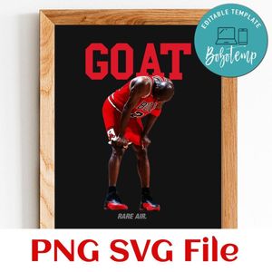 Goat Micheal Jordan Customer Request PNG file template