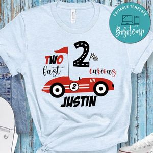 Two fast curious Birthday PNG file template