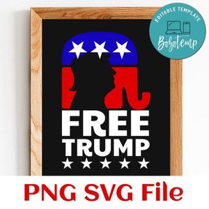 Free Trump PNG SVG design template
