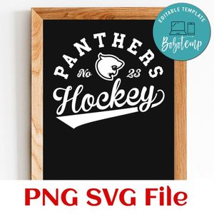 Panthers Hockey Team SVG Customizable