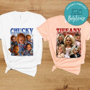 Chucky and Tiffany PNG design template