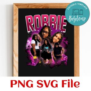 ROBBIE pink Customer Request PNG file template