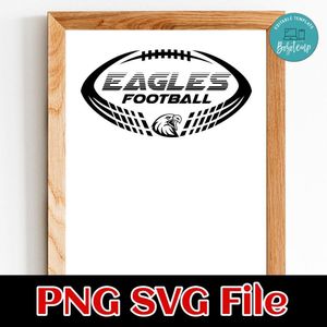 Eagles Football team SVG design template