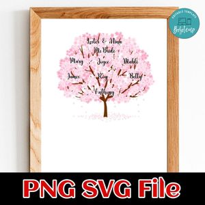 Cherry Blossom Names Customer Request PNG file template