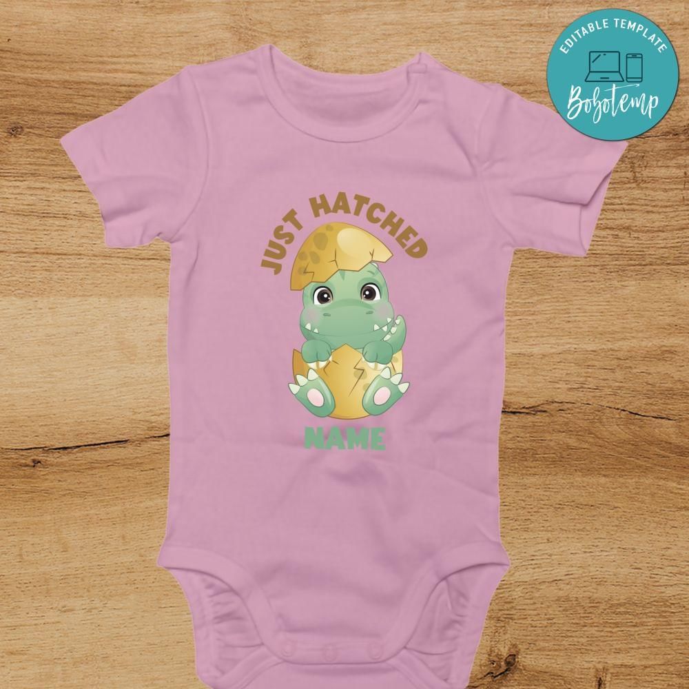 Just Hatched Custom Name Toddler Shirt