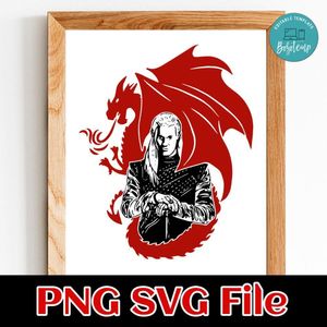 House Of The Dragon Warrior PNG SVG file template