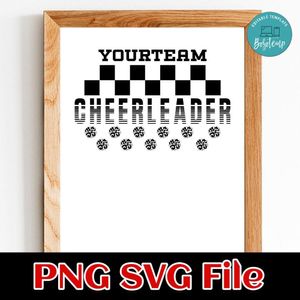 Cheerleader Team Banner SVG design template