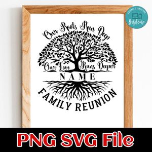 Our Roots Run Deep PNG SVG design template