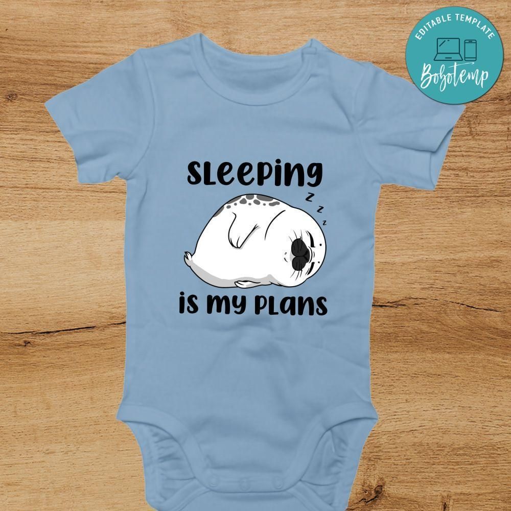 Sleeping is my plans Toddler PNG file template
