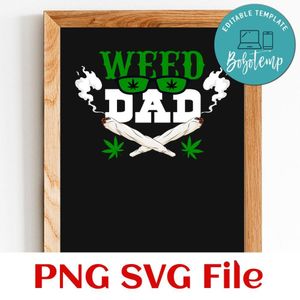 The Weed father PNG SVG design template