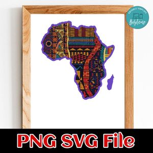 Africa map Customer Request PNG file template