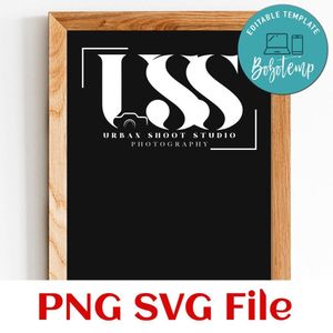 Urban shoot studio photography logo Customer Request PNG file template