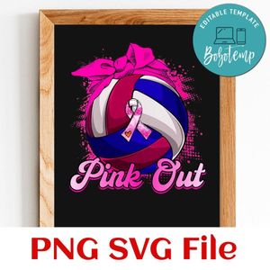 Pink out PNG design template
