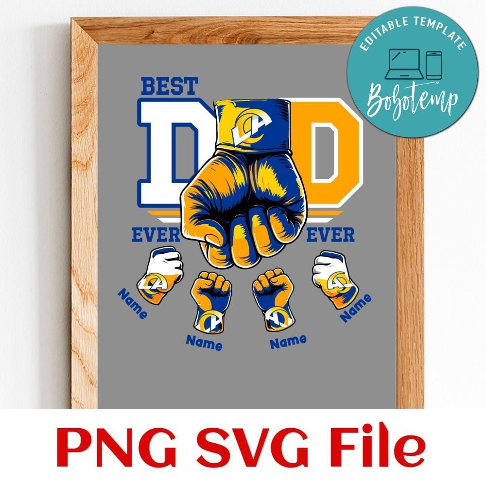 Daddy gang Los Angeles Rams PNG file template