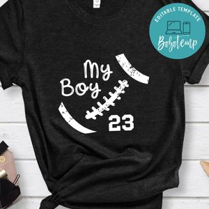 My boy football PNG file template