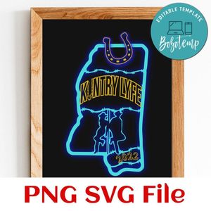 Addicted to This Kuntry Lyfe PNG SVG file template