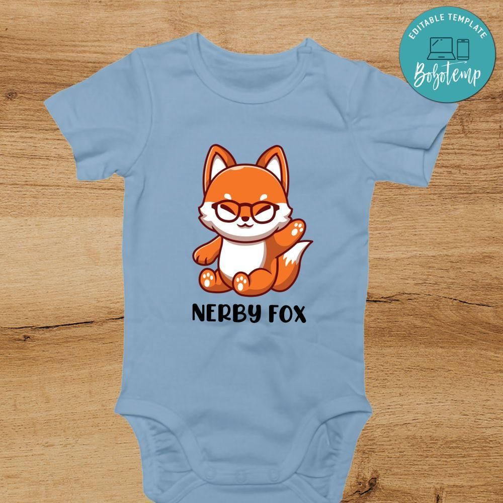Nerdy Fox Toddler Shirt