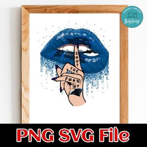 Carolina Panthers Lip Shut The Fuck Up PNG Design Template