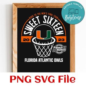 Miami Hurricanes PNG SVG design template