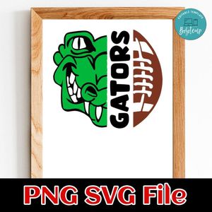 Gators Football PNG SVG file template