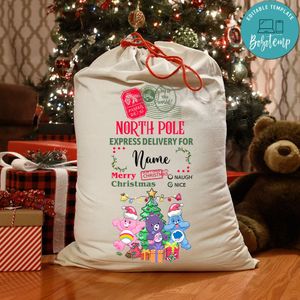 Care Bears Santa Sack PNG SVG file template