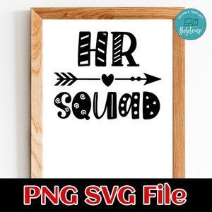 HR Squad PNG SVG file template