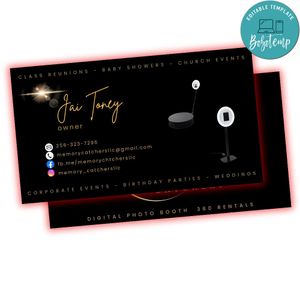 Business Card Customizable design template instant download