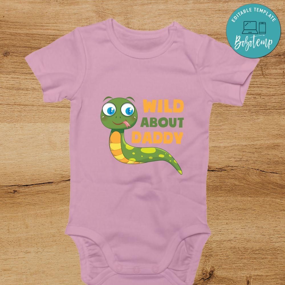 Wild About Daddy Toddler Shirt