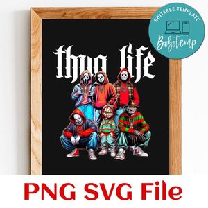 Thug Life Horror Movie Character Customer Request PNG file template