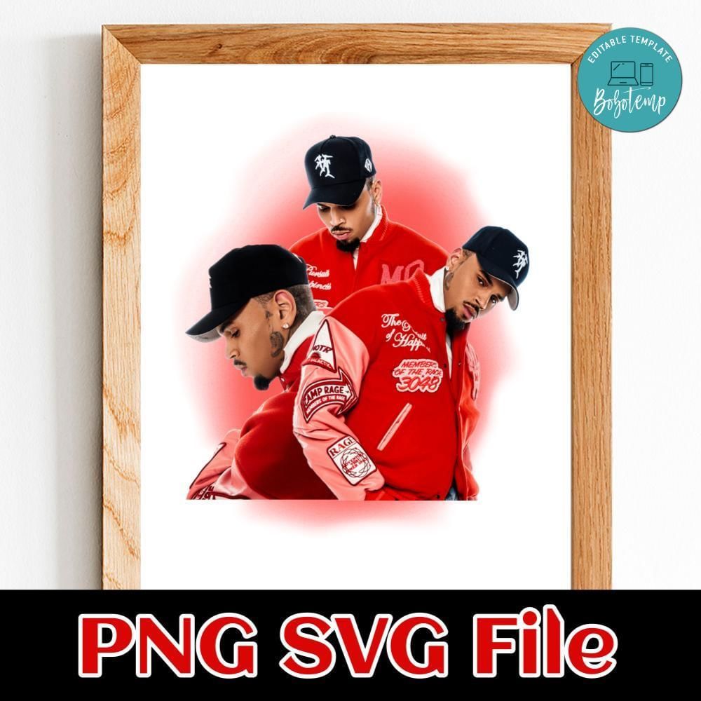 Chris Brown 4 Customer Request PNG file template
