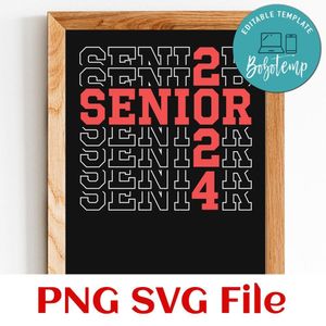 Senior 2024 Customer Request PNG file template