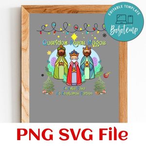 Queridos Reyes Magos christmas Customer Request PNG file template