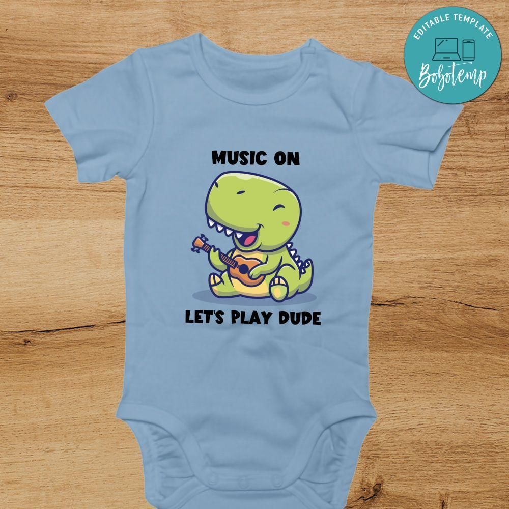 Music on let's play dude Toddler Shirt