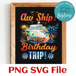 Family cruise 2 2024 Customer Request PNG file template
