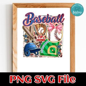 Baseball Collage Customer Request PNG file template
