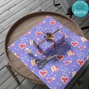 Happy Mother's Day Customizable Gift Wrap Paper