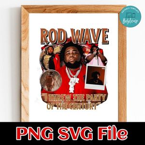 Rod Wave 5 Customer Request PNG file template