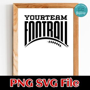 Football custom Name PNG SVG design template