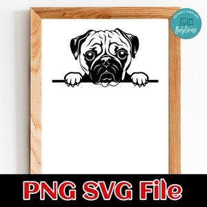 Pug PNG SVG file template