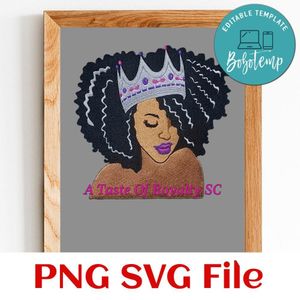 A Taste Of Royalty SC PNG design template