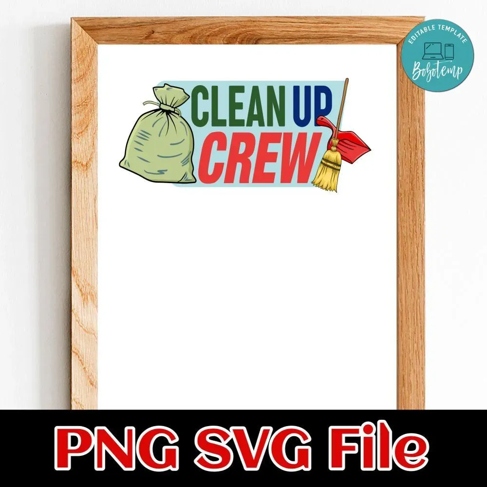 Clean up crew Customer Request PNG | Bobotemp