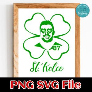 St. Kelce Patrick Day PNG SVG file template